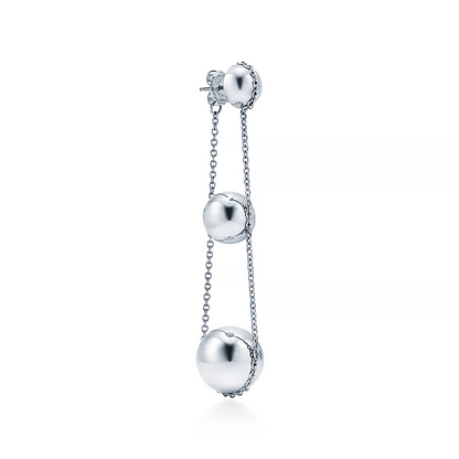 [⭐Luxery Jewels]TRIPLE DROP SILVER EARRINGS