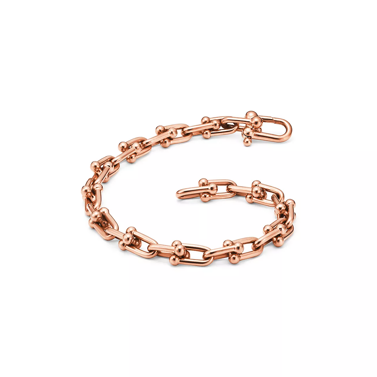 [⭐Luxery Jewels]ハードウェア スモール リンク 26 モチーフ ピンクゴールド ブレスレット