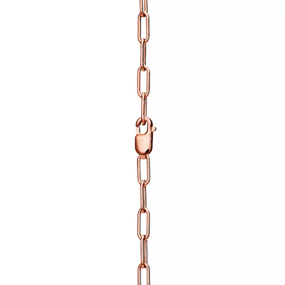 [⭐Luxery Jewels]SCHLOSS-HALSKETTE MITTLERER ANHÄNGER ROSÉGOLD MIT DIAMANT-PAVÉ