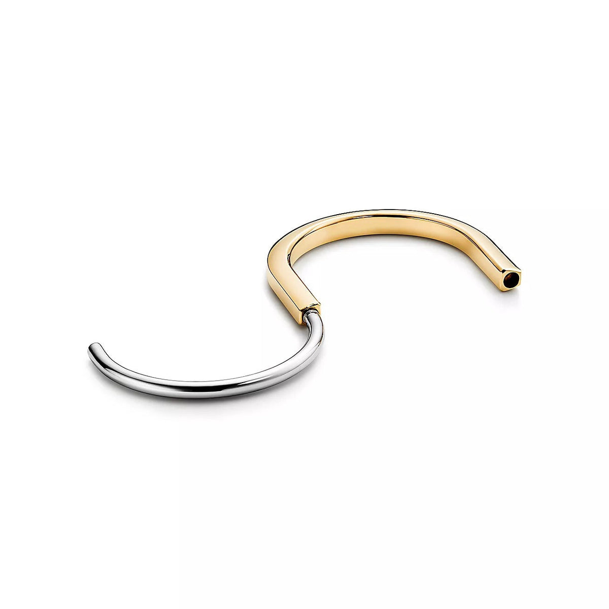 [⭐Luxery Jewels]LOCK BRACELET YELLOW AND WHITE GOLD
