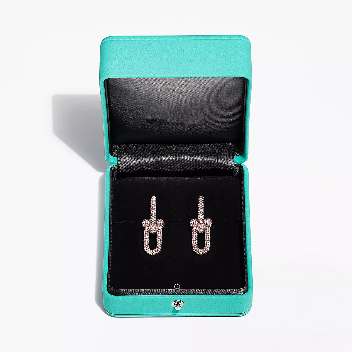 [⭐Luxery Jewels]ラージリンクピアス ピンクゴールド パヴェダイヤモンド