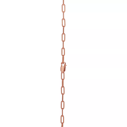 [⭐Luxery Jewels]LOCK MEDIUM PENDANT PINK DIAMOND PINK GOLD NECKLACE