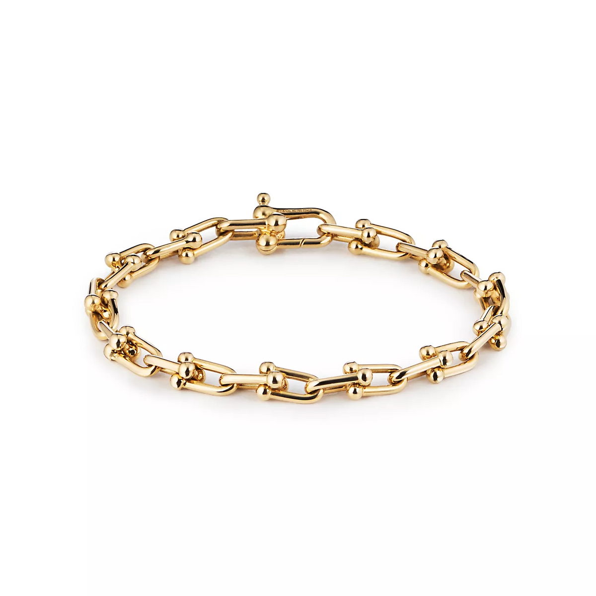 [⭐Luxery Jewels]HARDWEAR ARMBAND MIT 26 KLEINEN GLIEDERN, GOLD