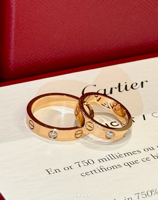 [Luxery]LOVE RING 4MM 1 DIAMOND