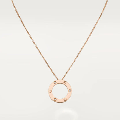 [Luxery]LOVE NECKLACE 16MM 3 DIAMONDS