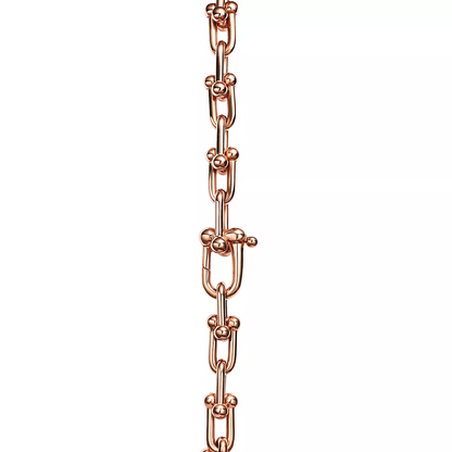 [⭐Luxery Jewels]ハードウェア スモール リンク 26 モチーフ ピンクゴールド ブレスレット