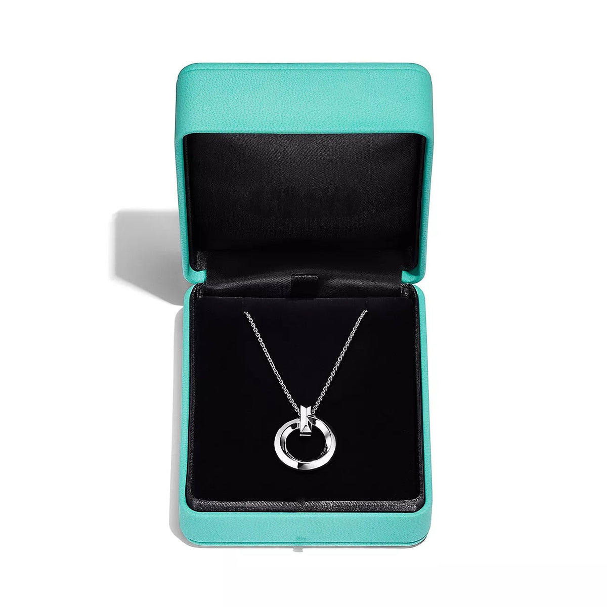 [⭐Luxery Jewels]T CIRCLE PENDENT SILVER NECKLACE