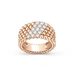 [Luxery]Five-row diamond ring