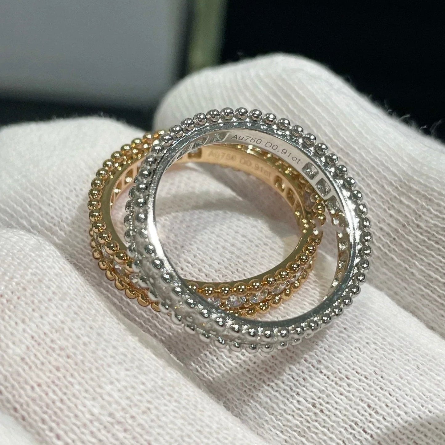 [Luxery]PERLEE DIAMOND ROSE GOLD RING