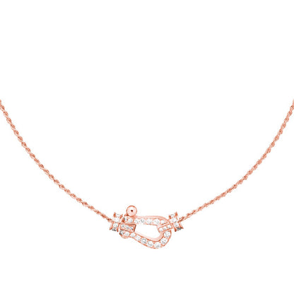 [Luxery]FORCE 10 PINK GOLD DIAMOND NECKLACE