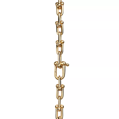[⭐Luxery Jewels]HARDWEAR ARMBAND MIT 26 KLEINEN GLIEDERN, GOLD
