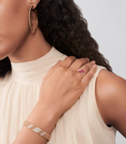 [Luxery]Five-row diamond bracelet