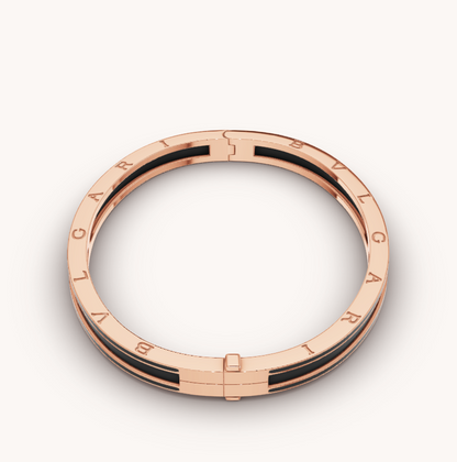 [⭐Luxus]ZERO 1 ROSÉGOLD MIT MATT-SCHWARZEM KERAMIKARMBAND
