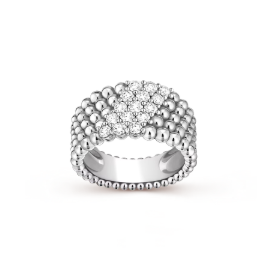 [Luxery]Five-row diamond ring