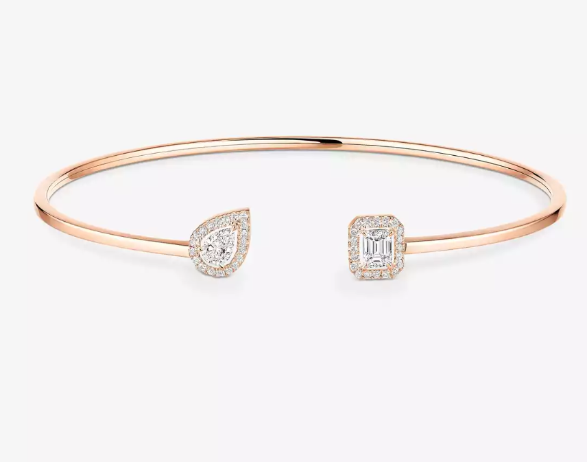 [Luxery]M Delicate Double-Diamond Bracelet
