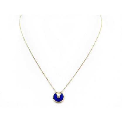 [Luxery]AMULETTE ROSE GOLD AGATE NECKLACE