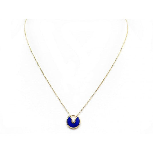 [Luxery]AMULETTE ROSE GOLD AGATE NECKLACE