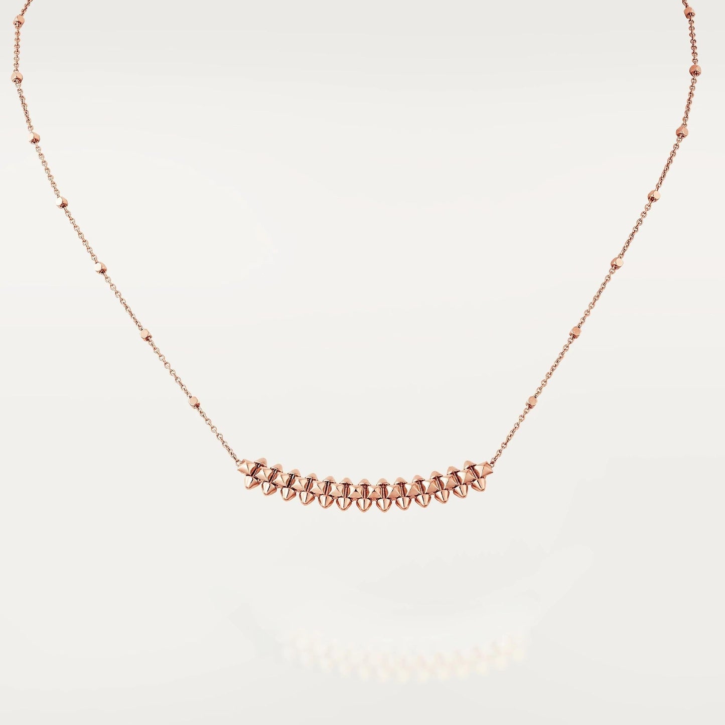 [Luxery]CLASH PINK GOLD NECKLACE