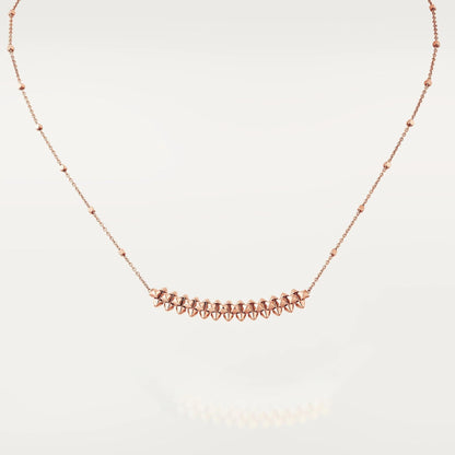 [Luxery]CLASH PINK GOLD NECKLACE