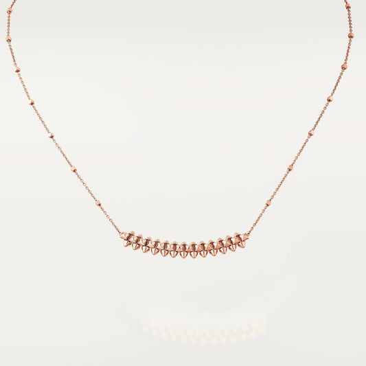 [Luxery]CLASH PINK GOLD NECKLACE
