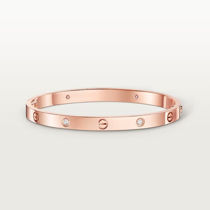 [⭐Luxery]LOVEブレスレット 4.8MM 4ダイヤモンド