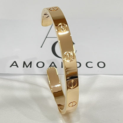 [Luxery]LOVE BRACELET 6.1MM OPEN CUFF