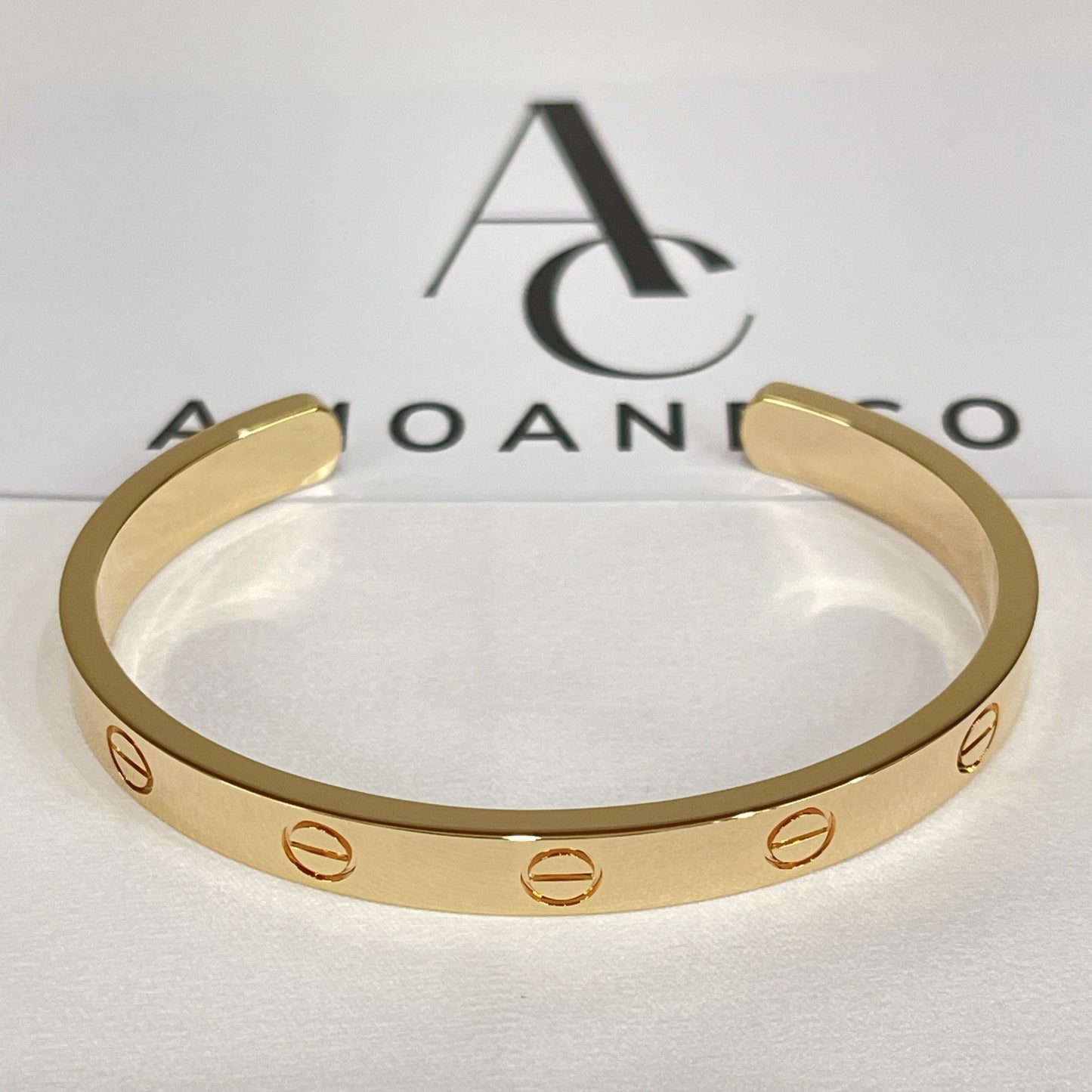 [Luxery]LOVE BRACELET 6.1MM OPEN CUFF