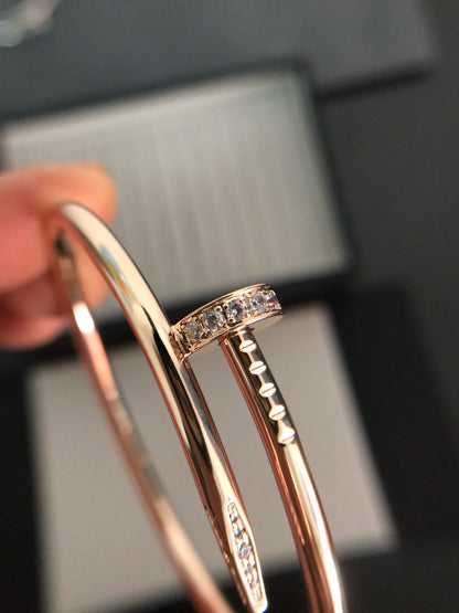 [⭐Luxus]JUSTE ARMBAND 3,5 MM DIAMANTEN