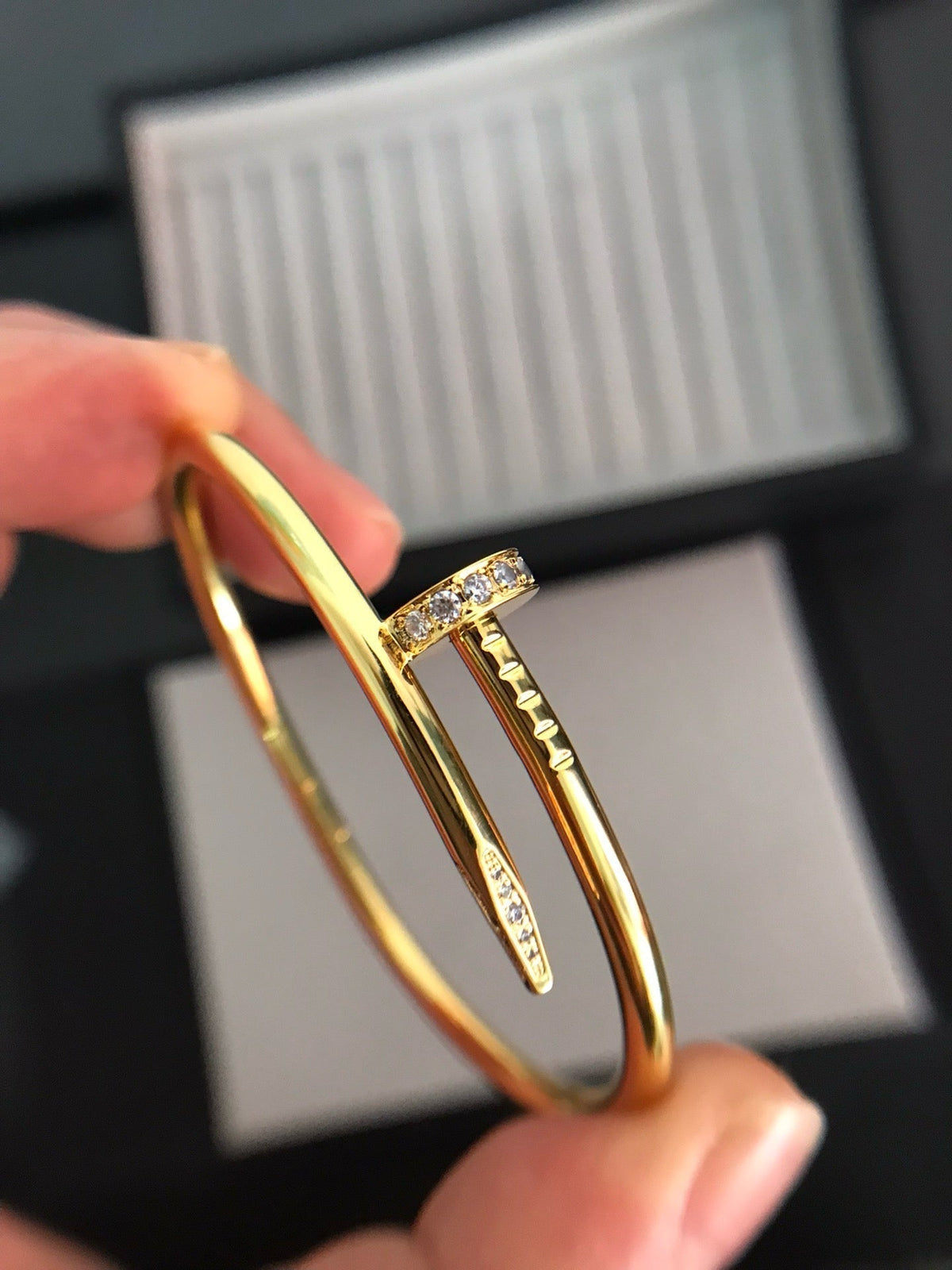 [⭐Luxus]JUSTE ARMBAND 3,5 MM DIAMANTEN