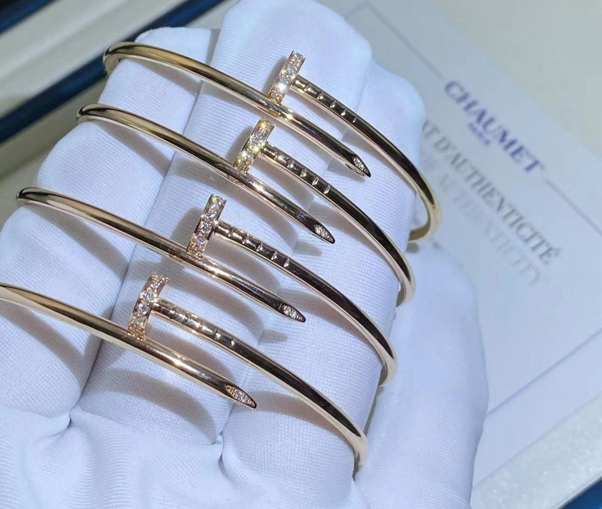 [⭐Luxus]JUSTE ARMBAND 2,5 MM DIAMANTEN