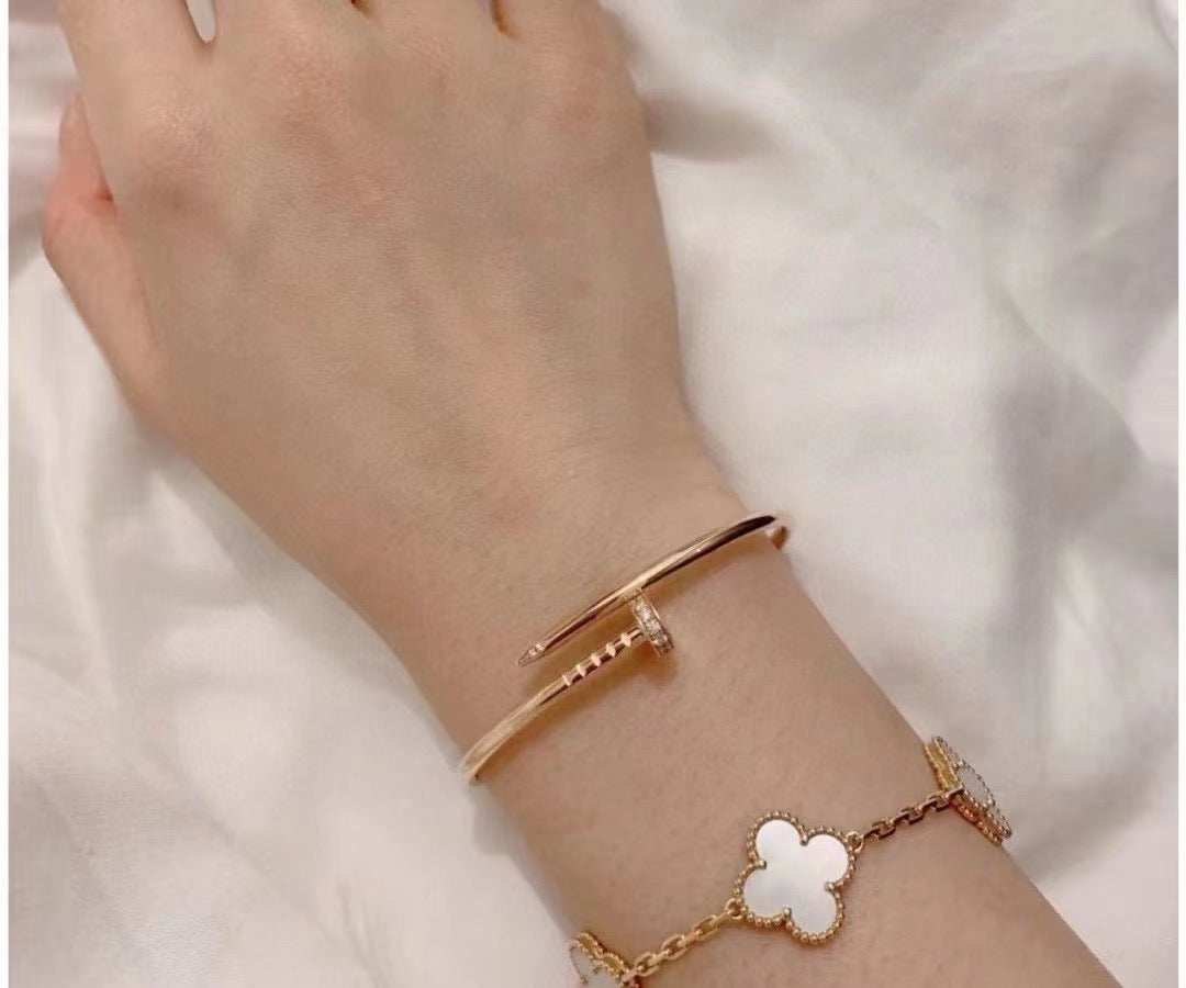 [⭐Luxus]JUSTE ARMBAND 2,5 MM DIAMANTEN