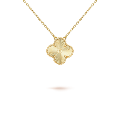 [Luxery]CLOVER 15MM LASER NECKLACE