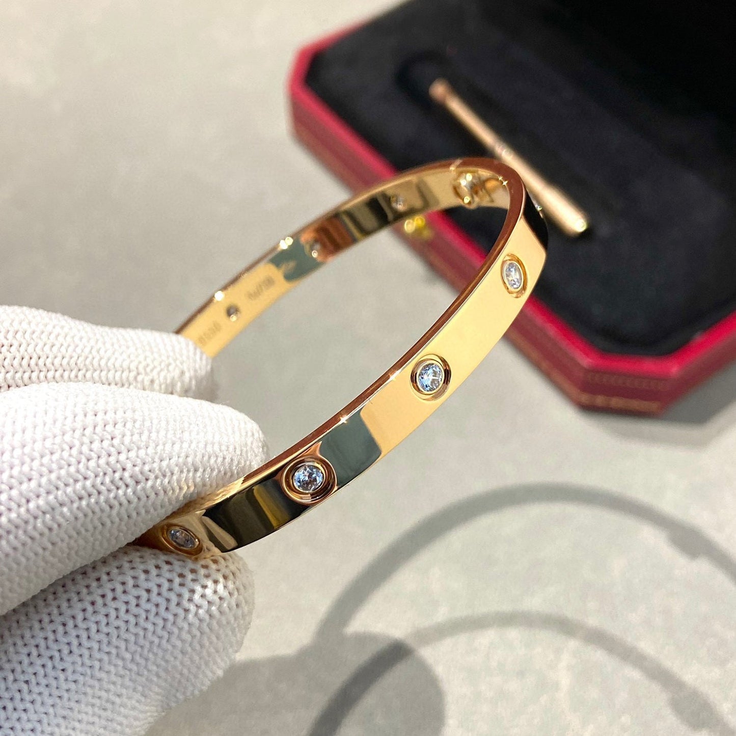 [Luxery]LOVE BRACELET 6.1MM 10 DIAMONDS