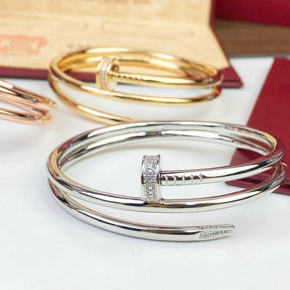 [⭐Luxus]JUSTE ARMBAND 3,5 MM DOPPELREIHE DIAMANT