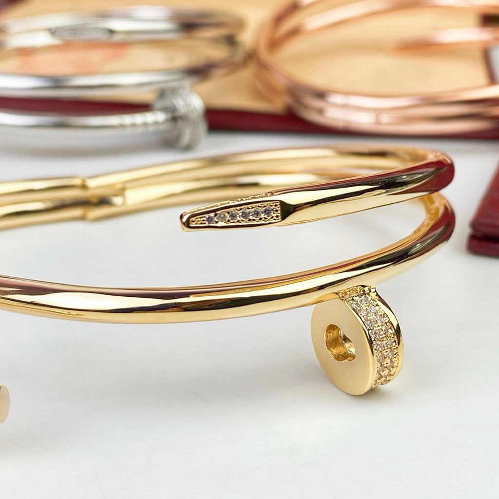 [⭐Luxus]JUSTE ARMBAND 3,5 MM DOPPELREIHE DIAMANT