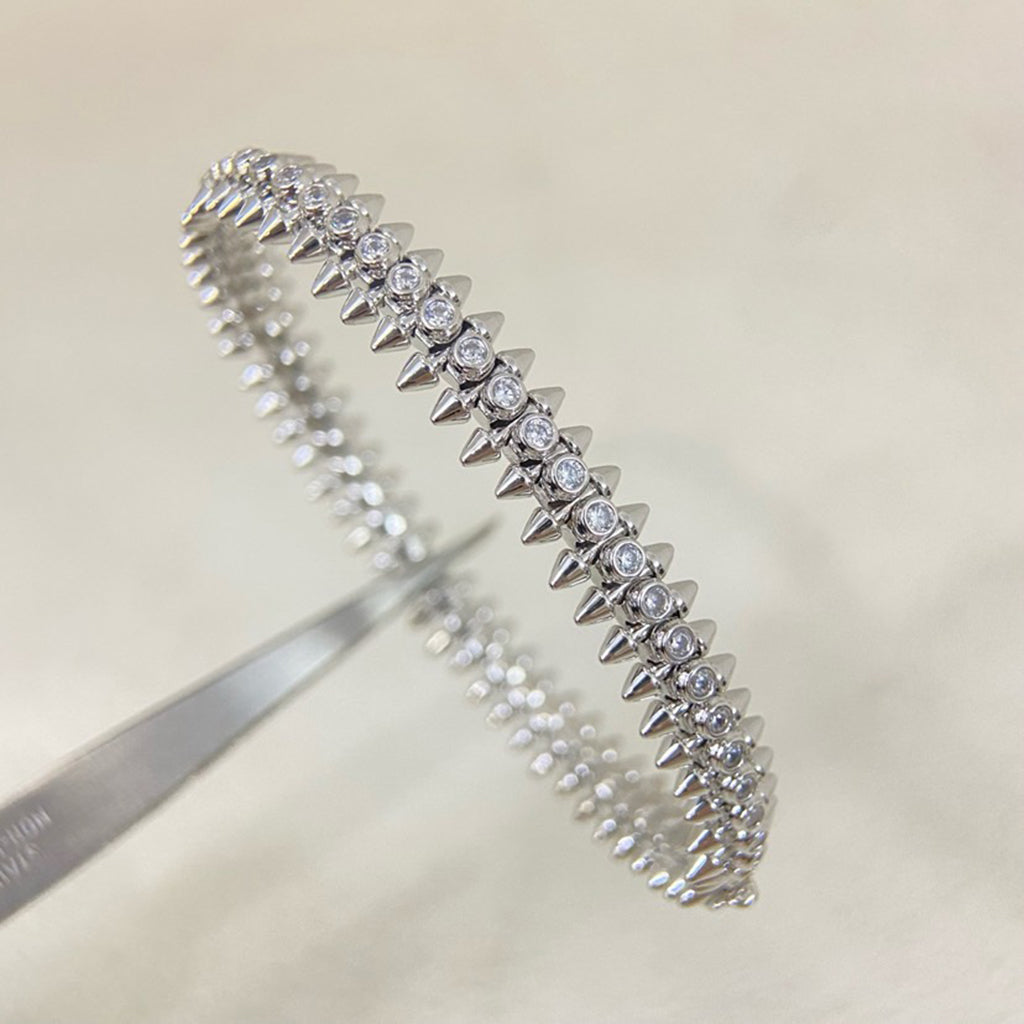 [⭐ラグジュアリー] クラッシュ ブレスレット 8MM ダイヤモンド