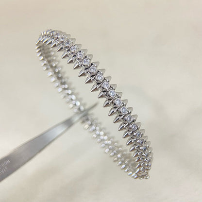 [⭐ラグジュアリー] クラッシュ ブレスレット 8MM ダイヤモンド