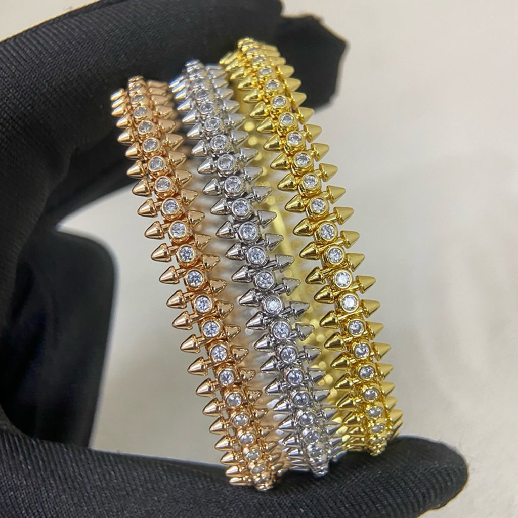 [⭐ラグジュアリー] クラッシュ ブレスレット 8MM ダイヤモンド