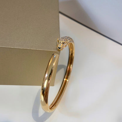[⭐Luxus]PANTHÈRE HALB-DIAMANT-ARMREIF OFFEN
