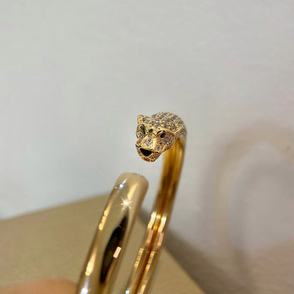 [⭐Luxus]PANTHÈRE HALB-DIAMANT-ARMREIF OFFEN