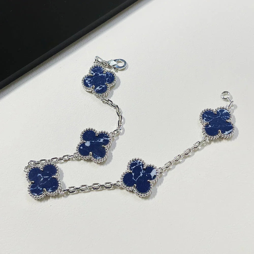 [Luxery]CLOVER 5 MOTIF PIETERSITE BRACELET COLLECTION