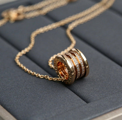 [⭐Luxus]ZERO 1 ROSÉGOLD DIAMANTHALSKETTE