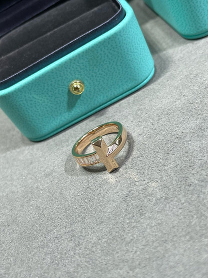 [⭐Luxery Jewels]T1 WIDE 4.5MM DIAMOND RING