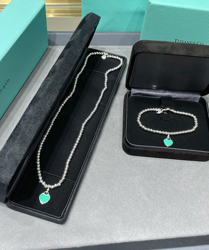 [⭐Luxery Jewels]RETURN TO TIF SILVER BEAD NECKLACE