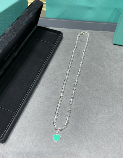[⭐Luxery Jewels]RETURN TO TIF SILVER BEAD NECKLACE