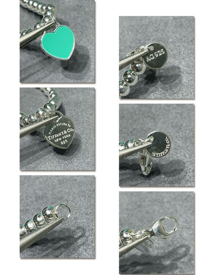 [⭐Luxery Jewels]RETURN TO TIF SILVER BEAD NECKLACE