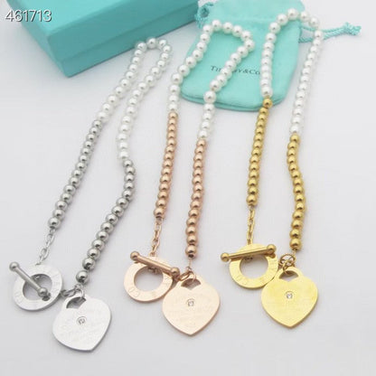 [⭐Luxery Jewels]RETURN TO TIF HEART TAF BEAD PEARL BRACELET
