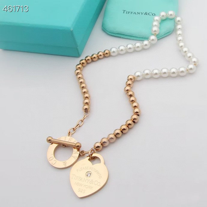 [⭐Luxery Jewels]RETURN TO TIF HEART TAF BEAD PEARL BRACELET