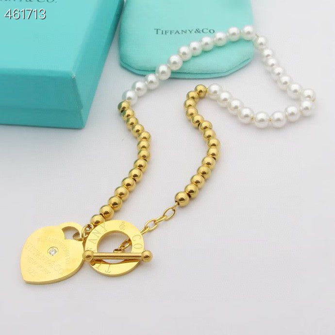 [⭐Luxery Jewels]RETURN TO TIF HEART TAF BEAD PEARL BRACELET