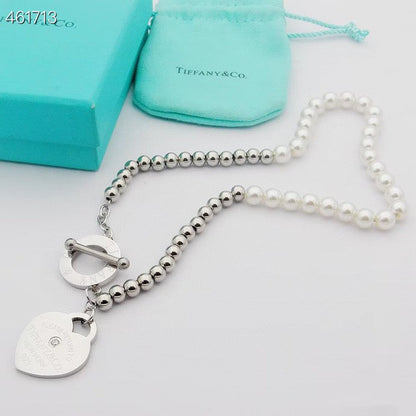 [⭐Luxery Jewels]RETURN TO TIF HEART TAF BEAD PEARL BRACELET